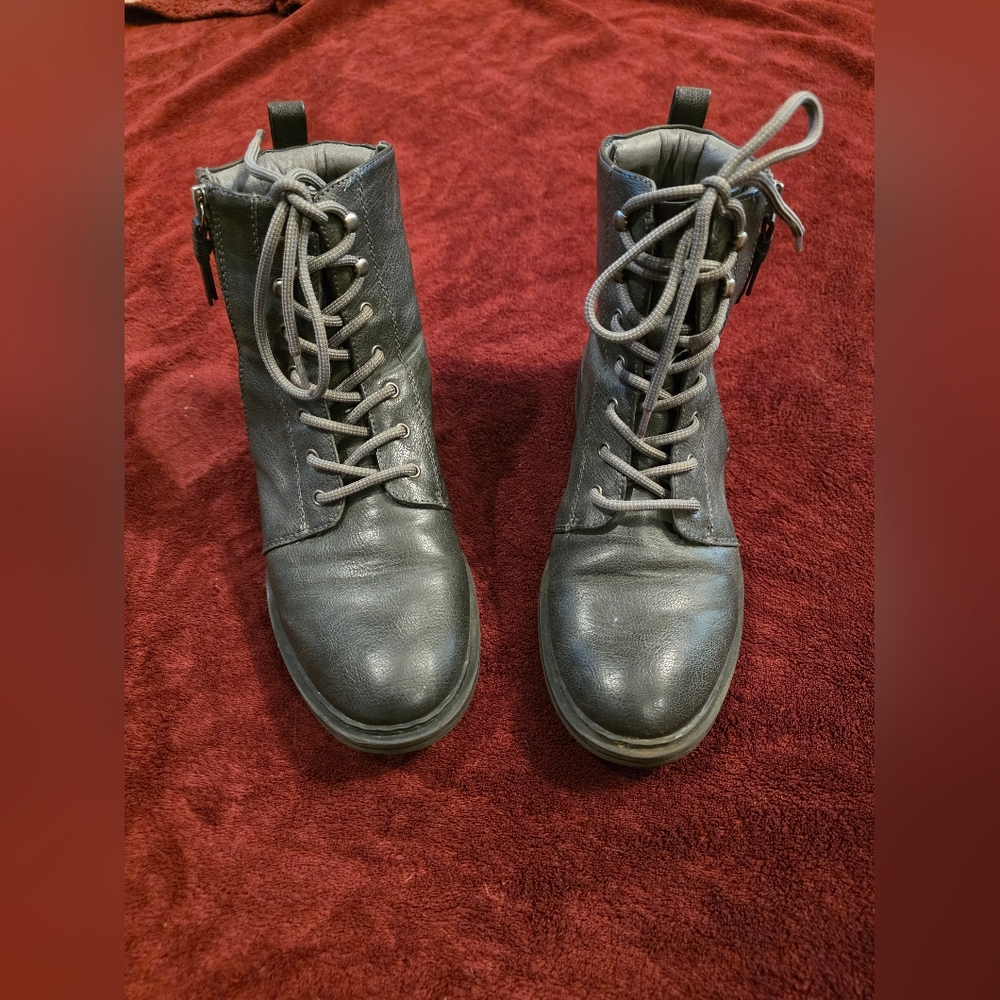BareTraps Amysue Lace Up Ankle Combat Boots